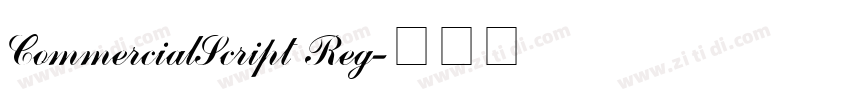 CommercialScript Reg字体转换